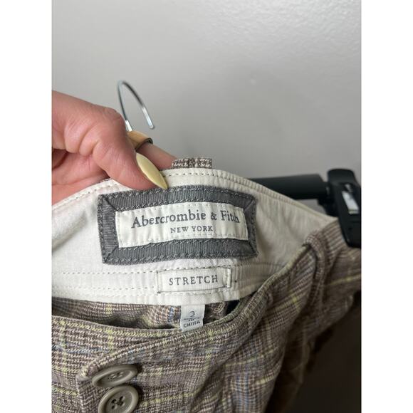 Abercrombie & Fitch Plaid Shorts Early 2000s Y2K Grunge Womens Size 2 - Picture 5 of 5